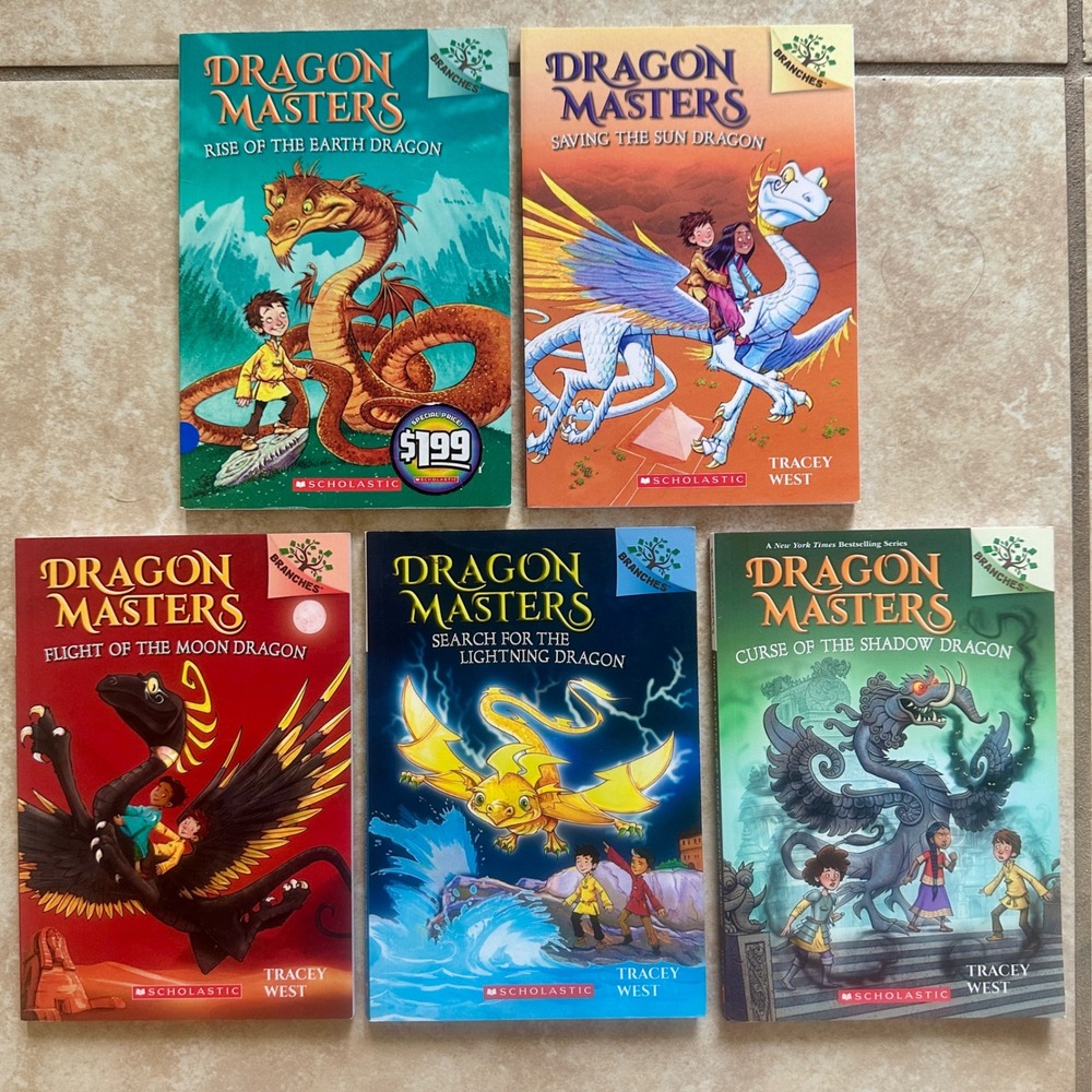 Dragon Masters Scholastic Branches Book Lot 5 Tracey West Grade 2 Early Chapter